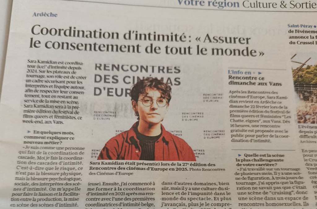 « Coordinateur d'intimité » : le plus beau métier du monde !